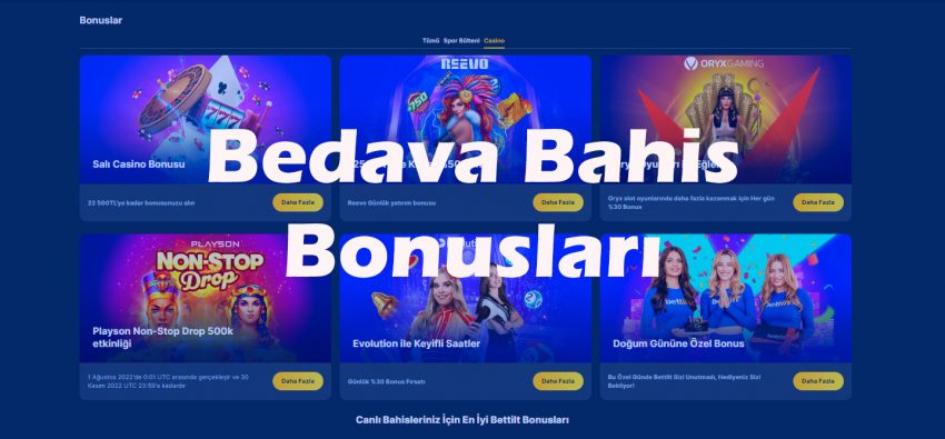 Bedava Bahis Bonusları